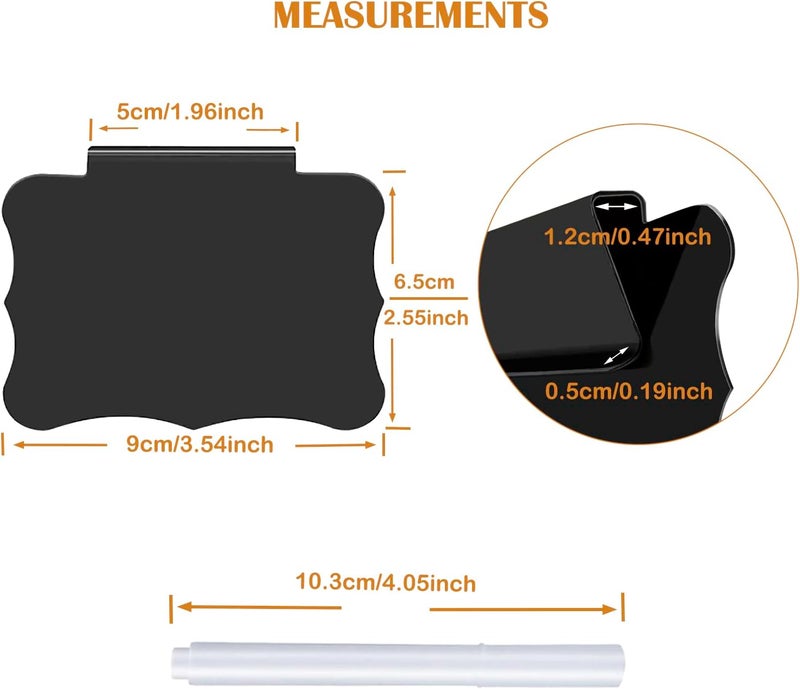 badigo Clip-On Chalkboard Labels - Organize with Ease! Perfect for Baskets, Bins, and Containers - Clips Bin Labels & Chalk Tags - Image 2